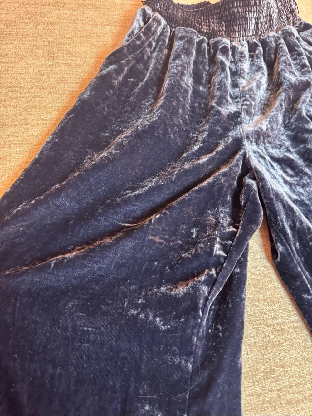 Anthropologie  Velvet Jogger Pants - Navy